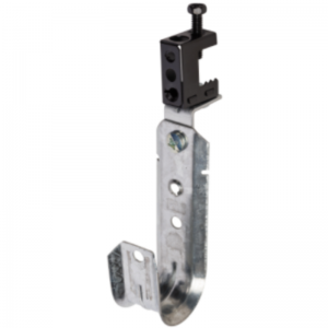 J hook na may spring steel beam clamp, swivel