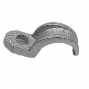 One hole rigid conduit strap -meablleable iron